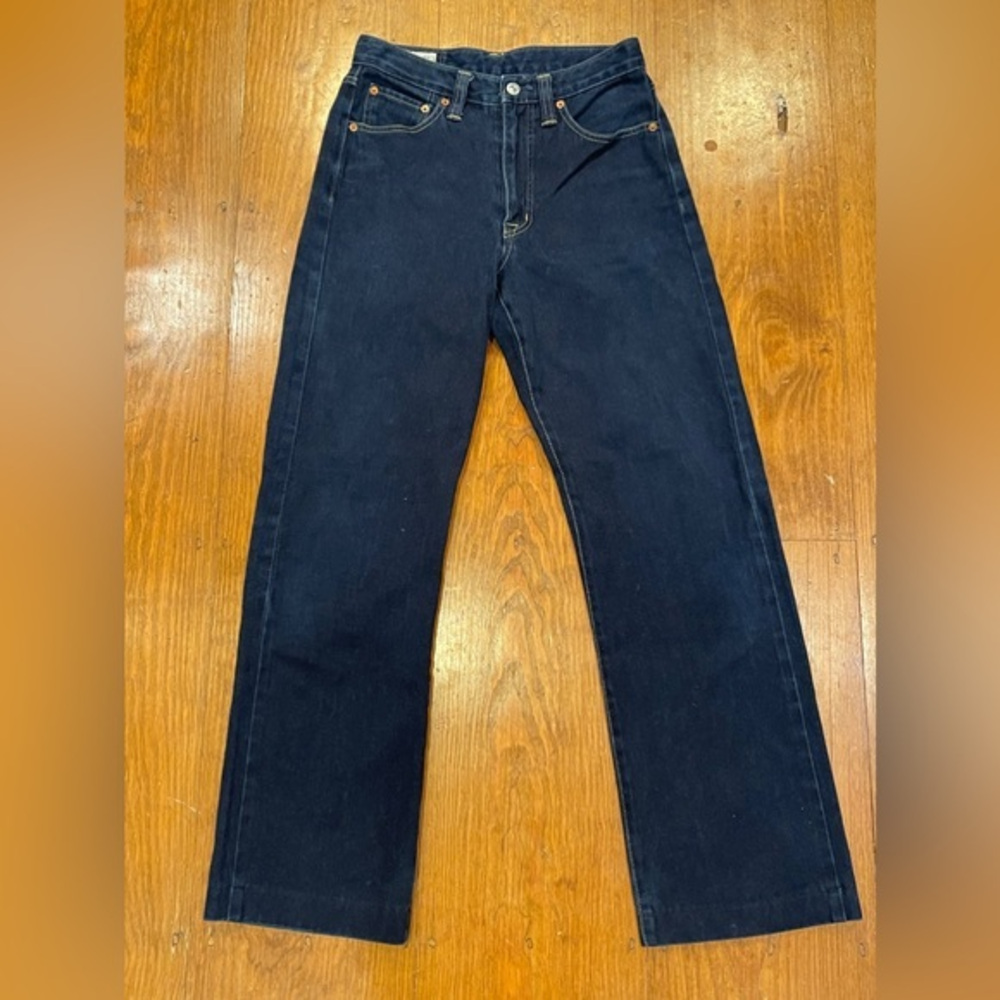 Blueway Jeans Women’s Dark Wash Straight‎ Leg 27 x 29” Inseam Vintage